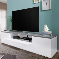 Clearance Composad TV-Lowboard Privilegio Weiß