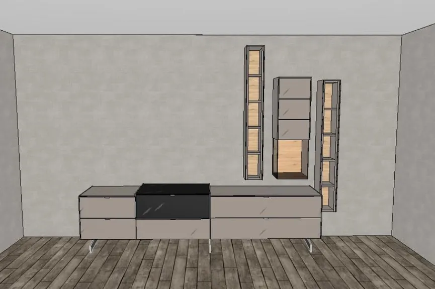 Hot Musterring TV-Lowboard Q-Media 2.0 Fango