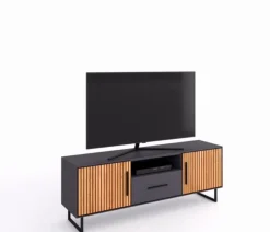 Outlet Elfo TV-Lowboard Stella Anthrazit / Eiche