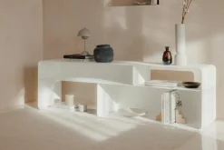 Best Metallbude TV-Lowboard Tavir Weiß