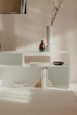 Best Metallbude TV-Lowboard Tavir Weiß