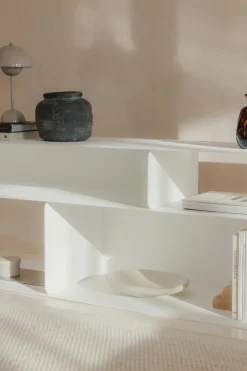 Best Metallbude TV-Lowboard Tavir Weiß