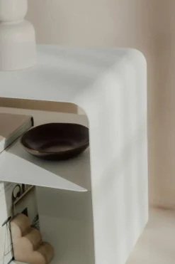 Best Metallbude TV-Lowboard Tavir Weiß