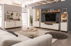 New Nehl Vitrine Cassano Weiß