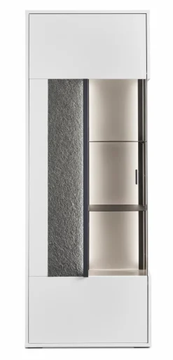 Outlet set one by Musterring Vitrine Deltona Weiß / Matt