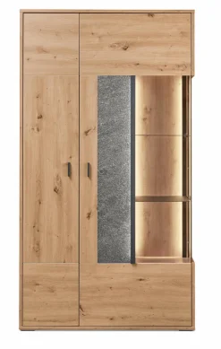 Outlet set one by Musterring Vitrine Deltona Eiche Artisan