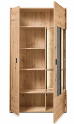 Outlet set one by Musterring Vitrine Deltona Eiche Artisan