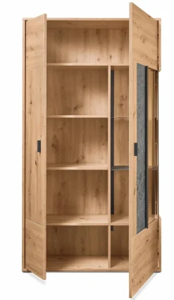 Outlet set one by Musterring Vitrine Deltona Eiche Artisan