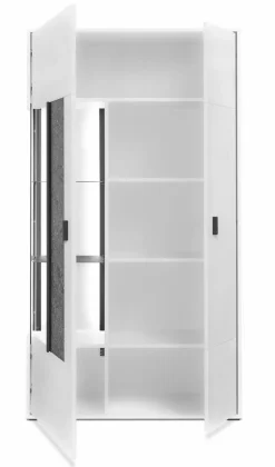 Clearance set one by Musterring Vitrine Deltona Weiß / Matt