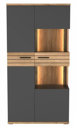 set one by Musterring Vitrine Quincy Anthrazit