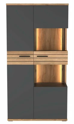 set one by Musterring Vitrine Quincy Anthrazit