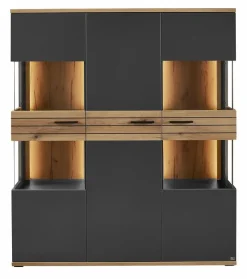 Clearance set one by Musterring Vitrine Quincy Anthrazit