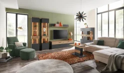 Clearance set one by Musterring Vitrine Quincy Anthrazit