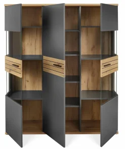 Clearance set one by Musterring Vitrine Quincy Anthrazit