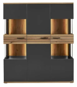 Clearance set one by Musterring Vitrine Quincy Anthrazit