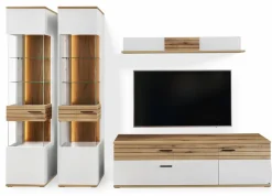 set one by Musterring Vitrine Quincy Lichtgrau