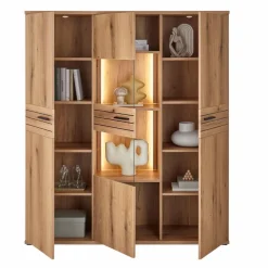 Discount set one by Musterring Vitrine Tempe Eiche