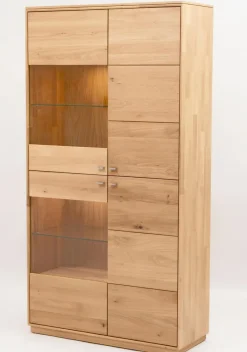 Outlet Boegner Vitrine Alexandra Wildeiche Bianco