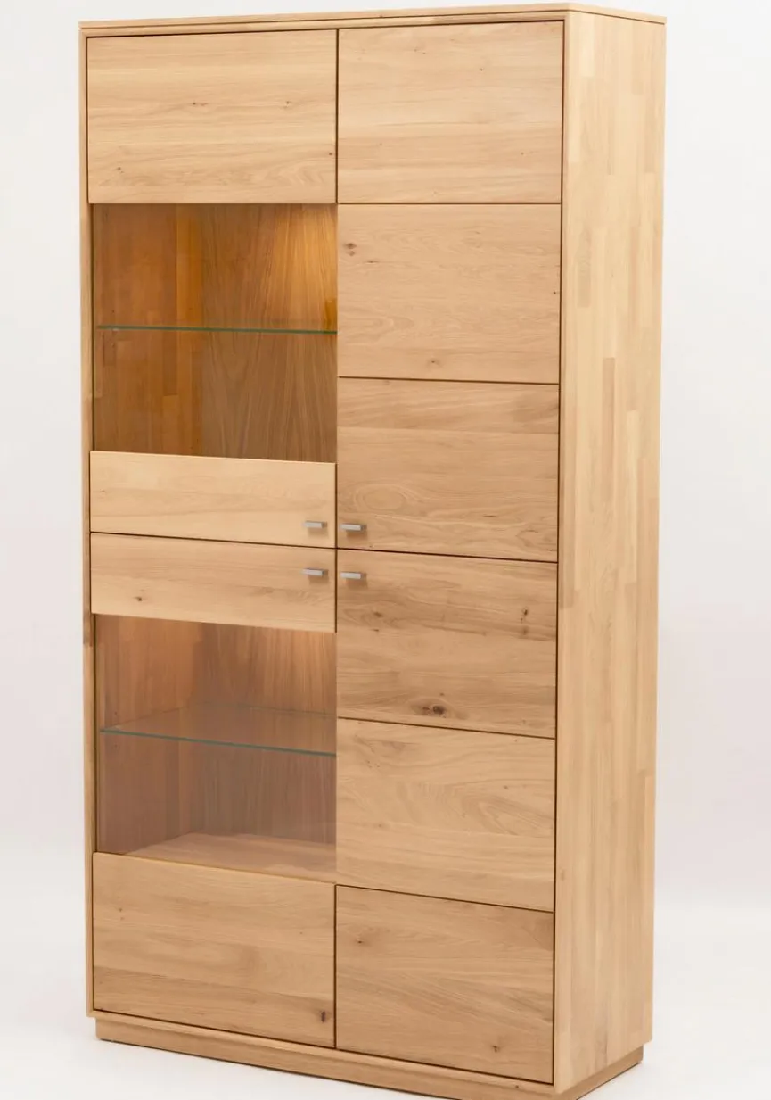 Outlet Boegner Vitrine Alexandra Wildeiche Bianco