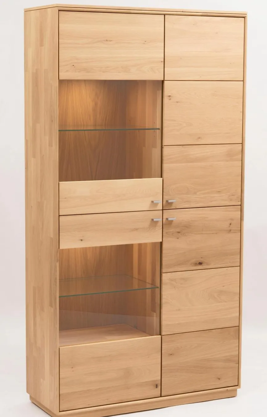 Outlet Boegner Vitrine Alexandra Wildeiche Bianco