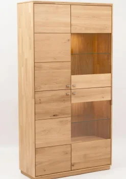 Discount Boegner Vitrine Alexandra Wildeiche Bianco