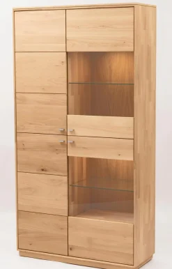 Discount Boegner Vitrine Alexandra Wildeiche Bianco