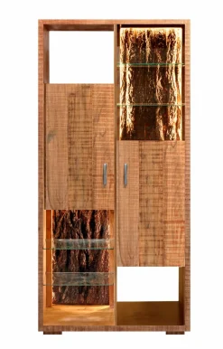 Clearance WOLFMÖBEL Vitrine Bark 4070 Akazie