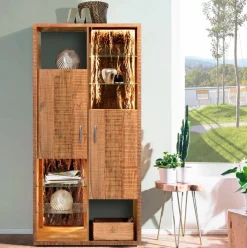 Clearance WOLFMÖBEL Vitrine Bark 4070 Akazie