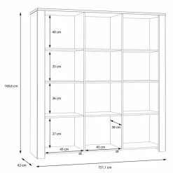 FORTE Vitrine Bohol Grau