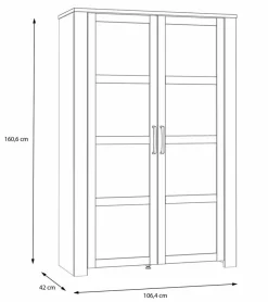 Discount FORTE Vitrine Bohol Grau