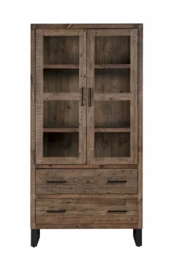 Sale WOLFMÖBEL Vitrine Boston 5079 Braun