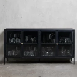 Outlet Vitrine Carmel Schwarz