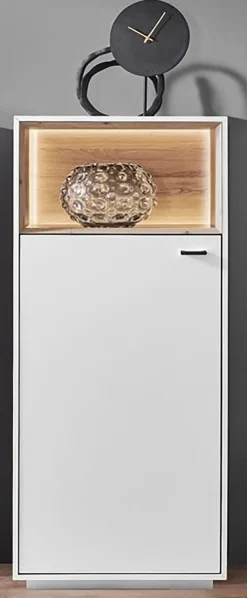 Sale IDEAL Wohnen Vitrine Coruna Weiß