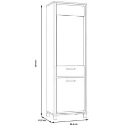 Online FORTE Vitrine Farida Eiche