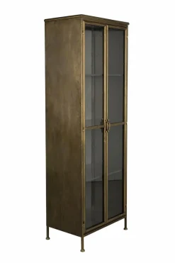 New Zuiver Vitrine Gertlush Messing
