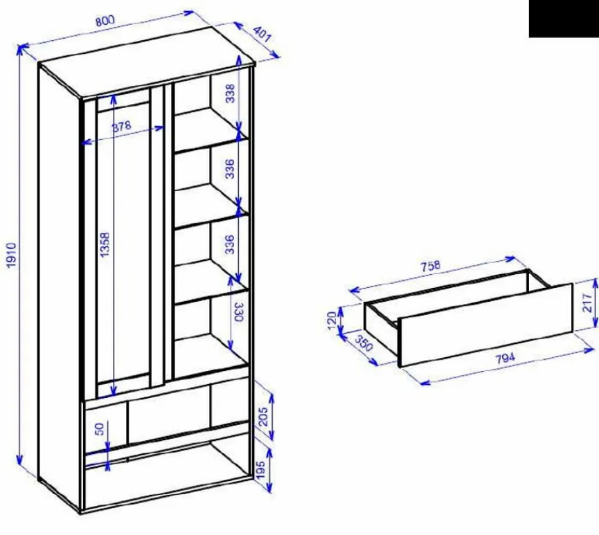 Online Vitrine Image Weiß