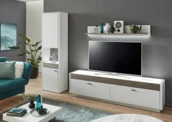 New IDEAL Wohnen Vitrine Manchester Weiß