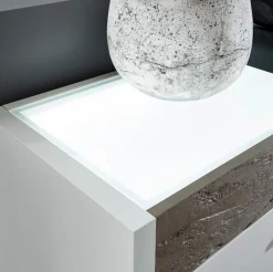 New IDEAL Wohnen Vitrine Manchester Weiß