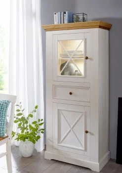 Outlet G+K Vitrine Minnesota Weiß