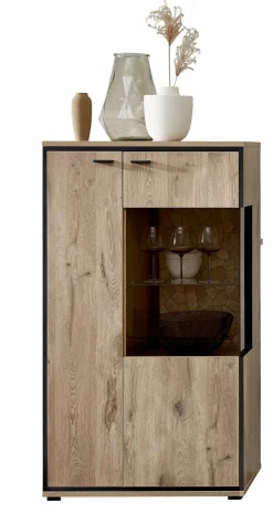 Discount Wohnconcept Vitrine Ruben Eiche
