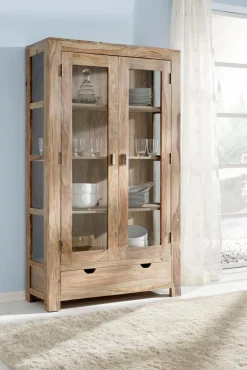 Hot WOLFMÖBEL Vitrine Yoga Sheesham