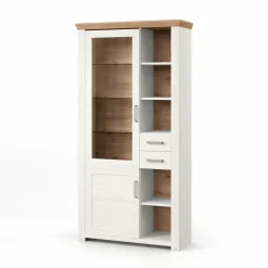 Sale set one by Musterring Vitrine York Pino-Aurelio / Eiche Artisan