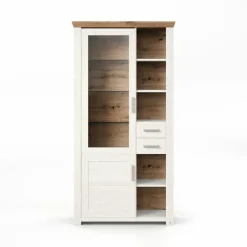 Sale set one by Musterring Vitrine York Pino-Aurelio / Eiche Artisan