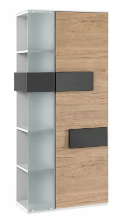 Best Röhr Vitrinenschrank Clip Eiche