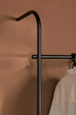 Clearance Metallbude Wandgarderobe Tamina Schwarz