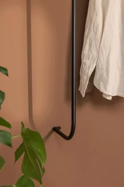 Clearance Metallbude Wandgarderobe Tamina Schwarz