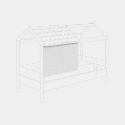 Hot Paidi Wandpaneel Tiny House 2er Set Weiß