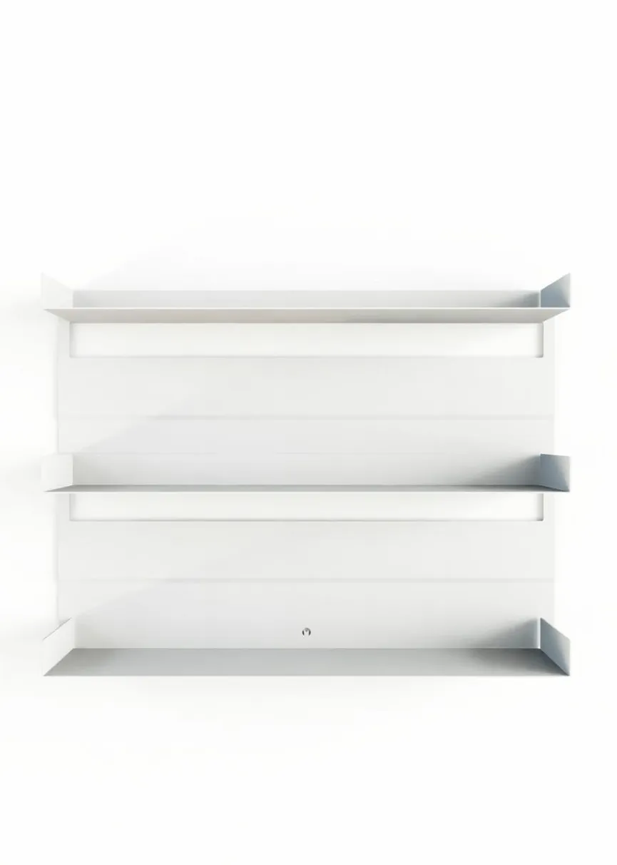 Outlet Metallbude Wandregal Aris Weiß
