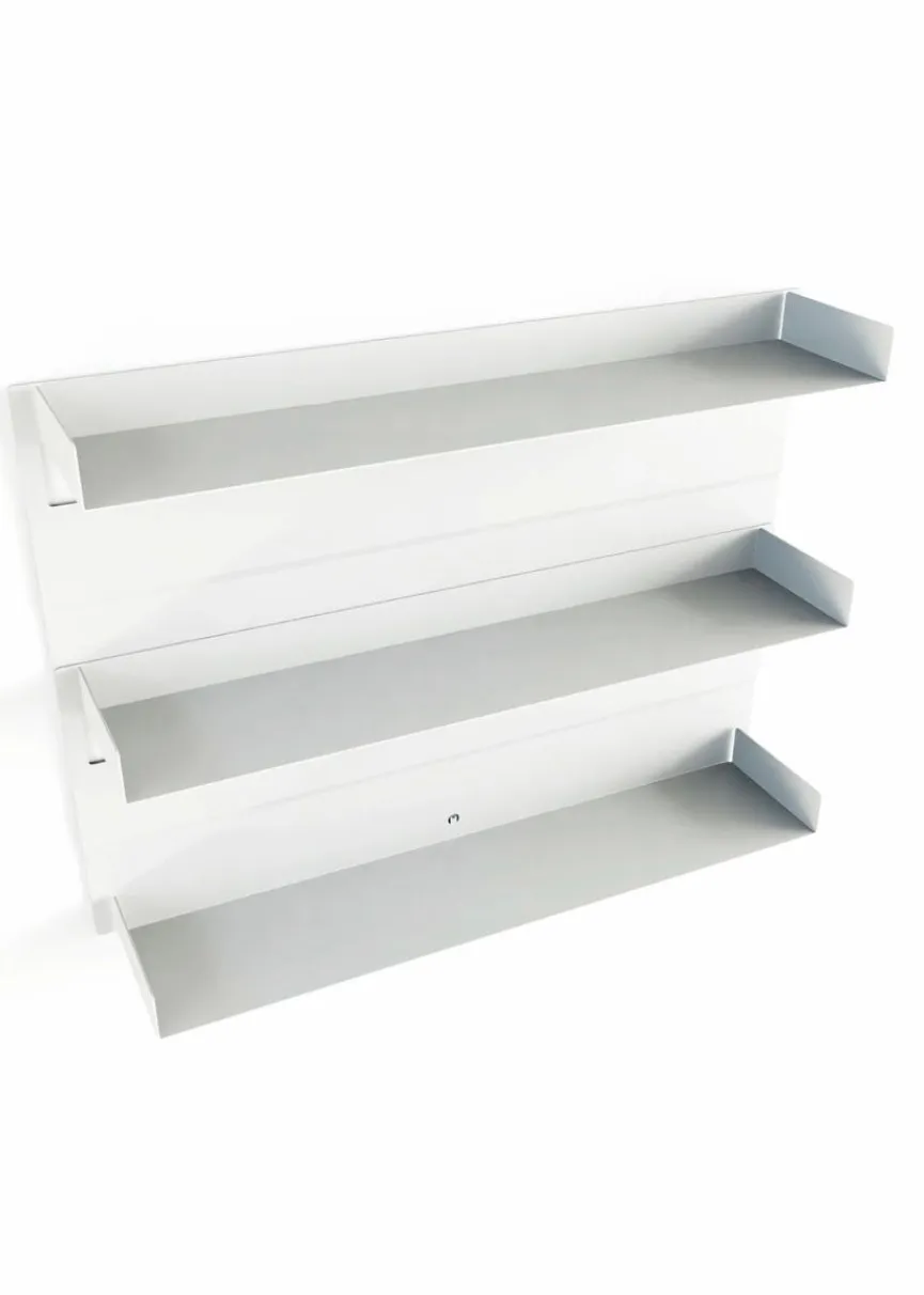 Outlet Metallbude Wandregal Aris Weiß