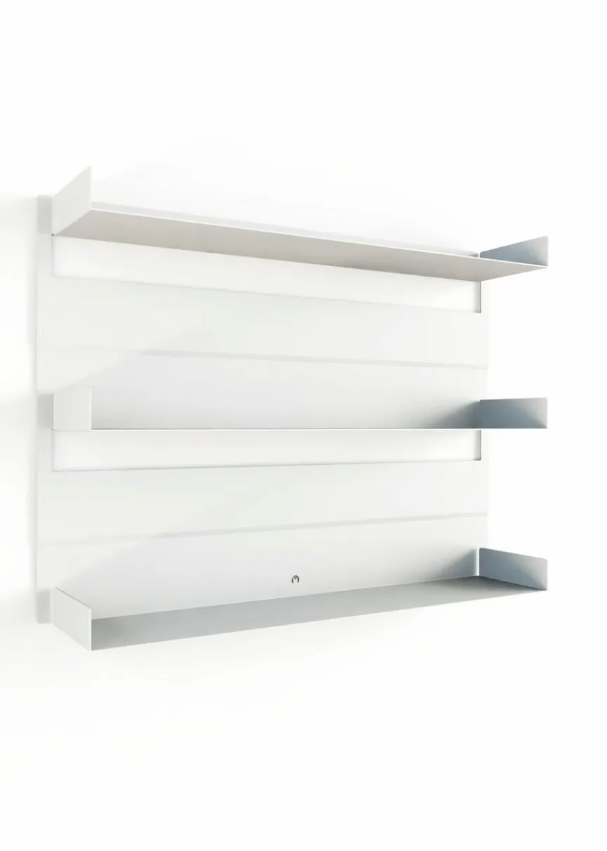 Outlet Metallbude Wandregal Aris Weiß